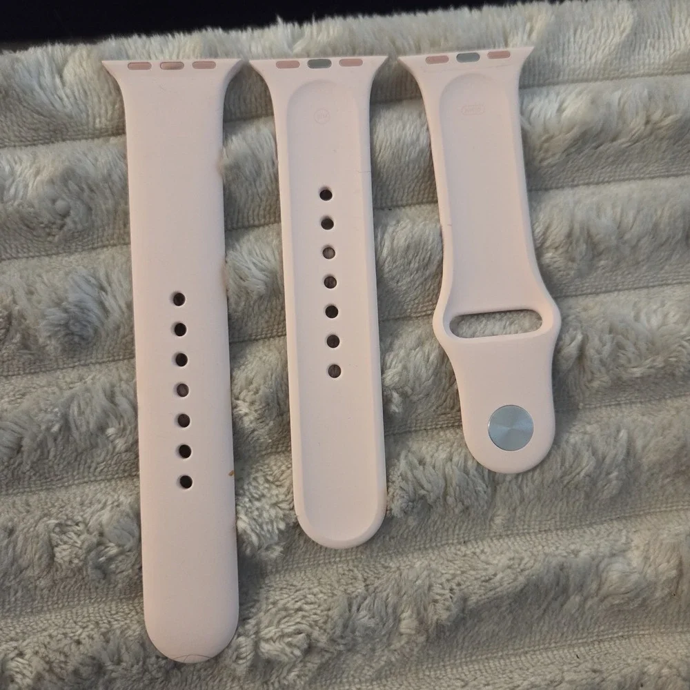 Genuine Apple Watch Sport Band 40mm Pink Sand OEM Complete Set S/M M/L 38mm 41mm